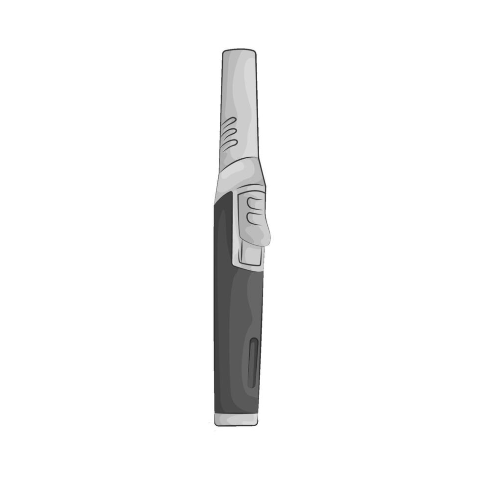 illustration of lighter gas is black vector