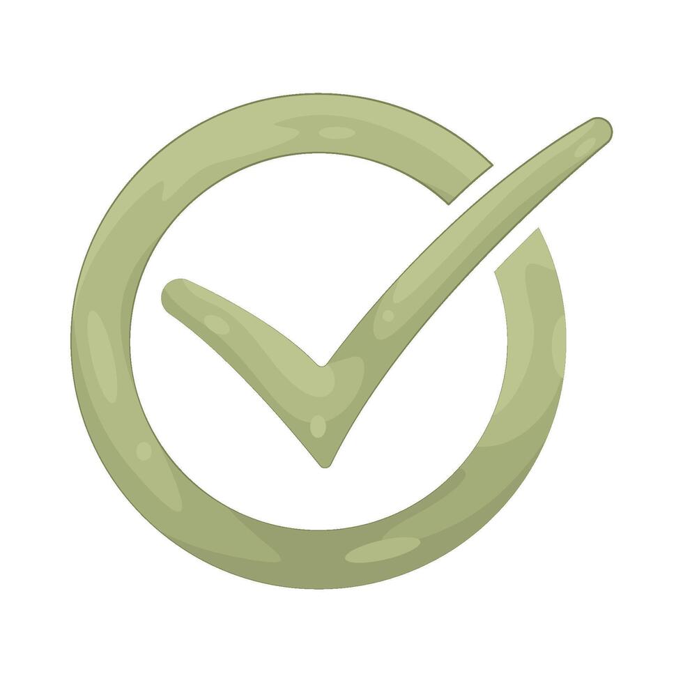 Illustration of Checkmark vector
