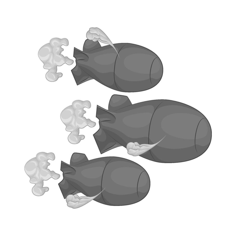 dangerous nuclear bomb vector
