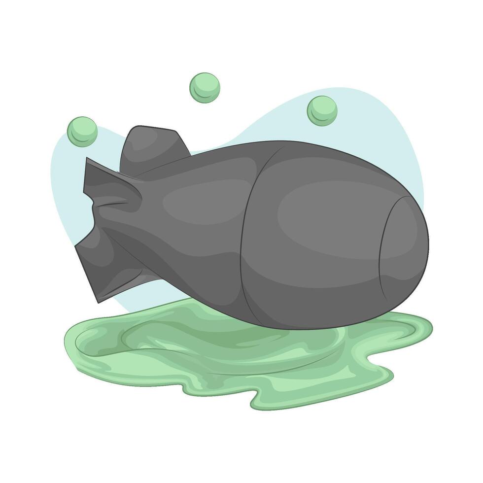 nuclear bombs and dangerous liquids vector