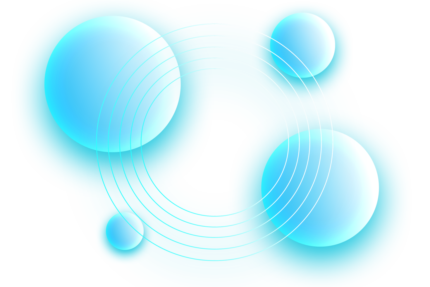 A blue circle with bubbles on it png