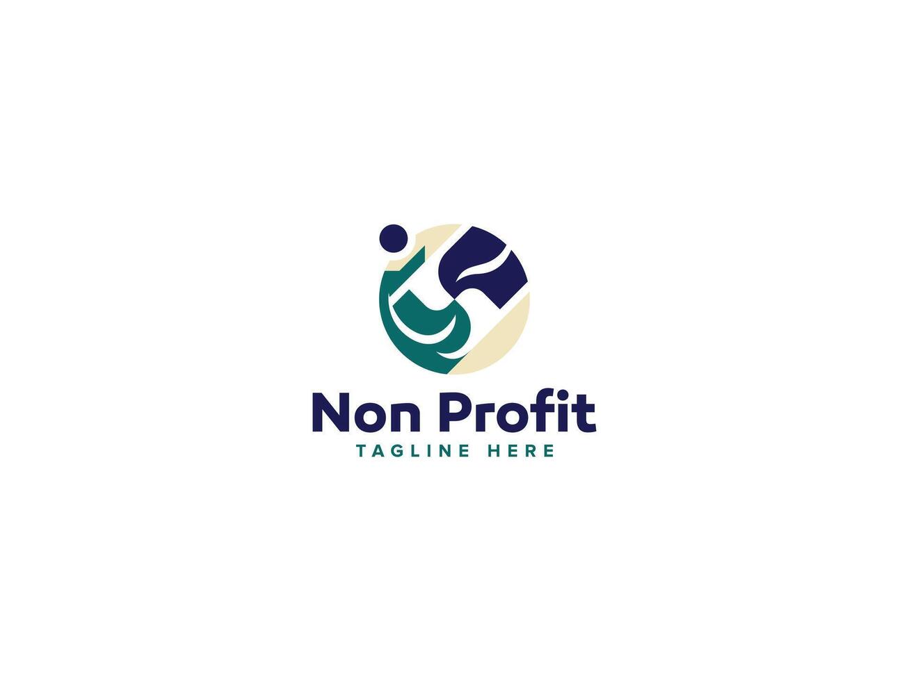 Resonant Nonprofit Logo Design, Echoing Community Values vector