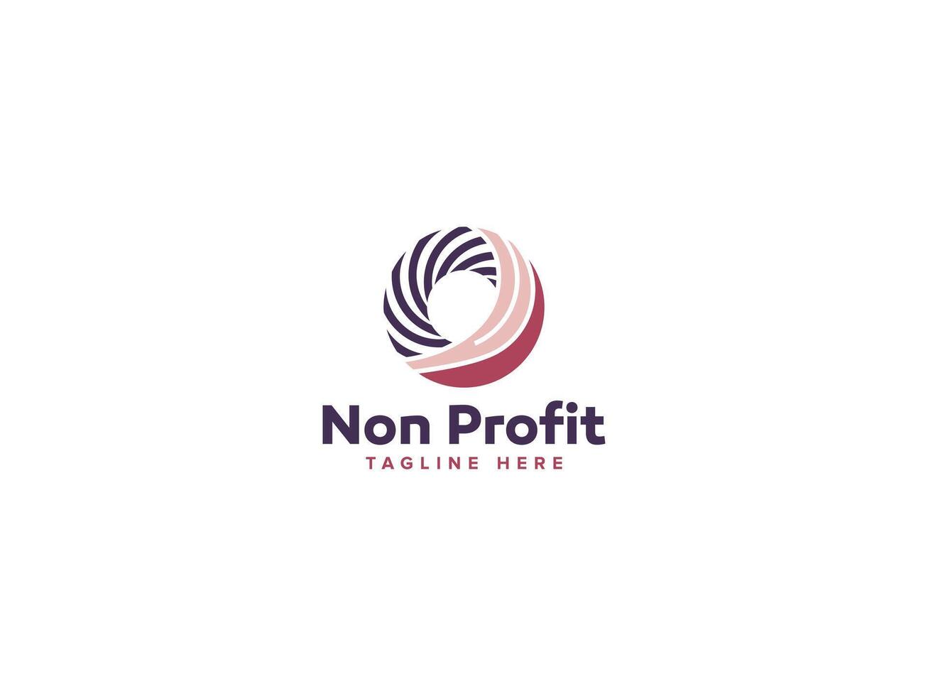 Impactful Nonprofit Logo Design, Visuals that Tell a Story with Circle Wings vector