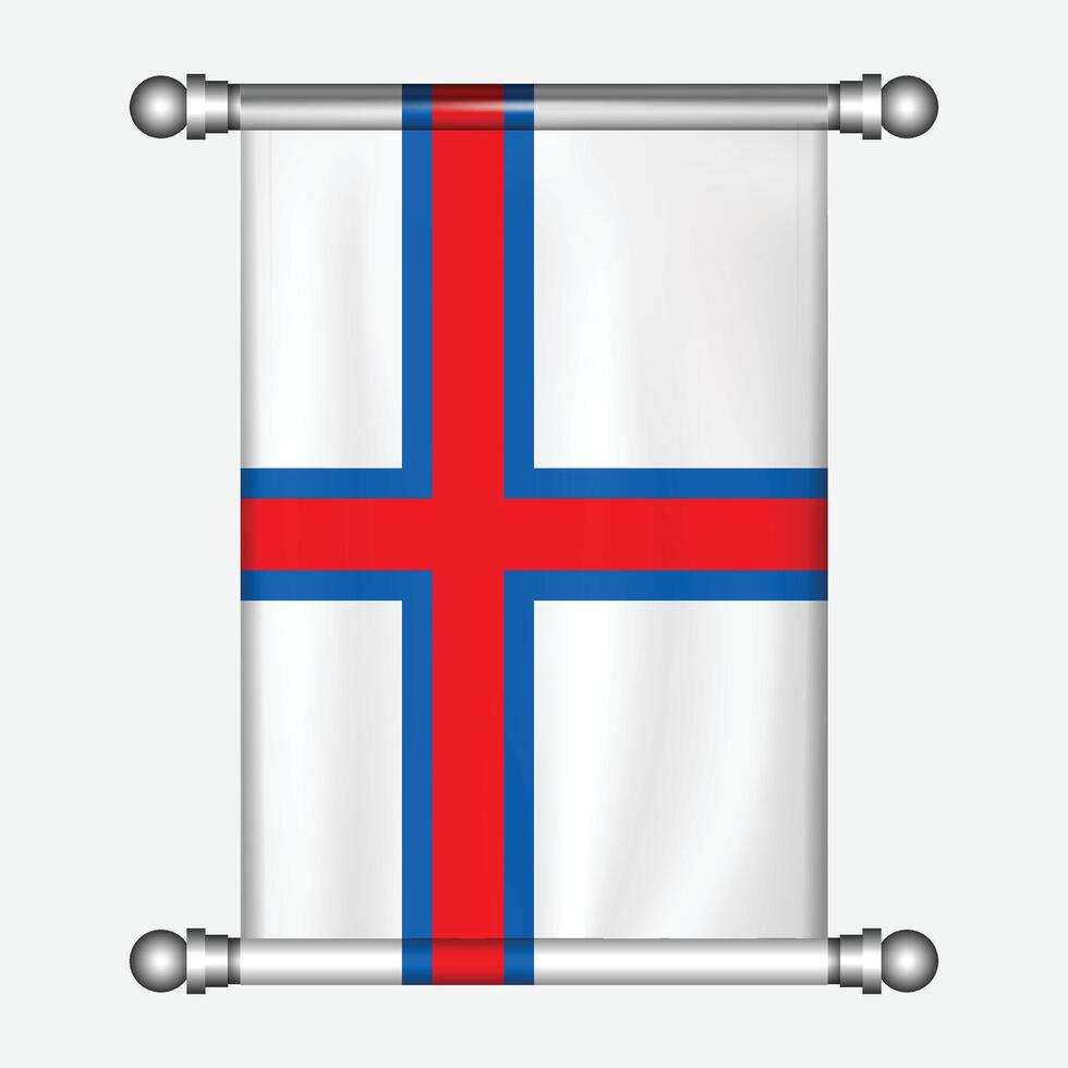 Flag of iceland vector