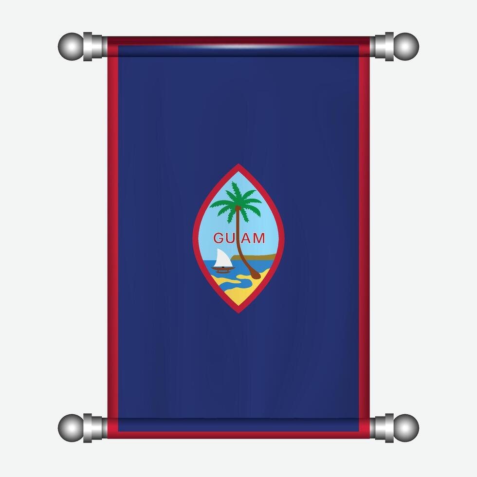 The flag of the republic of fiji is shown on a blue background vector
