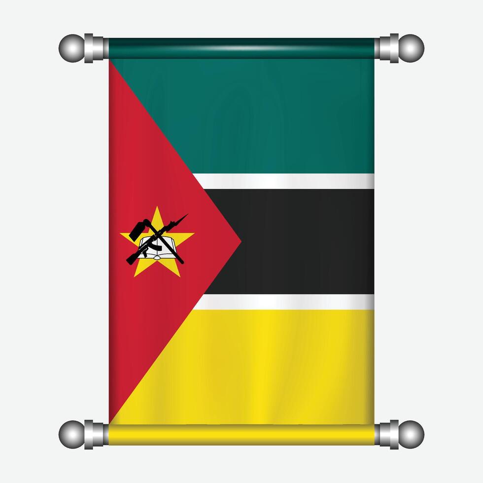Mozambique flag illustration vector