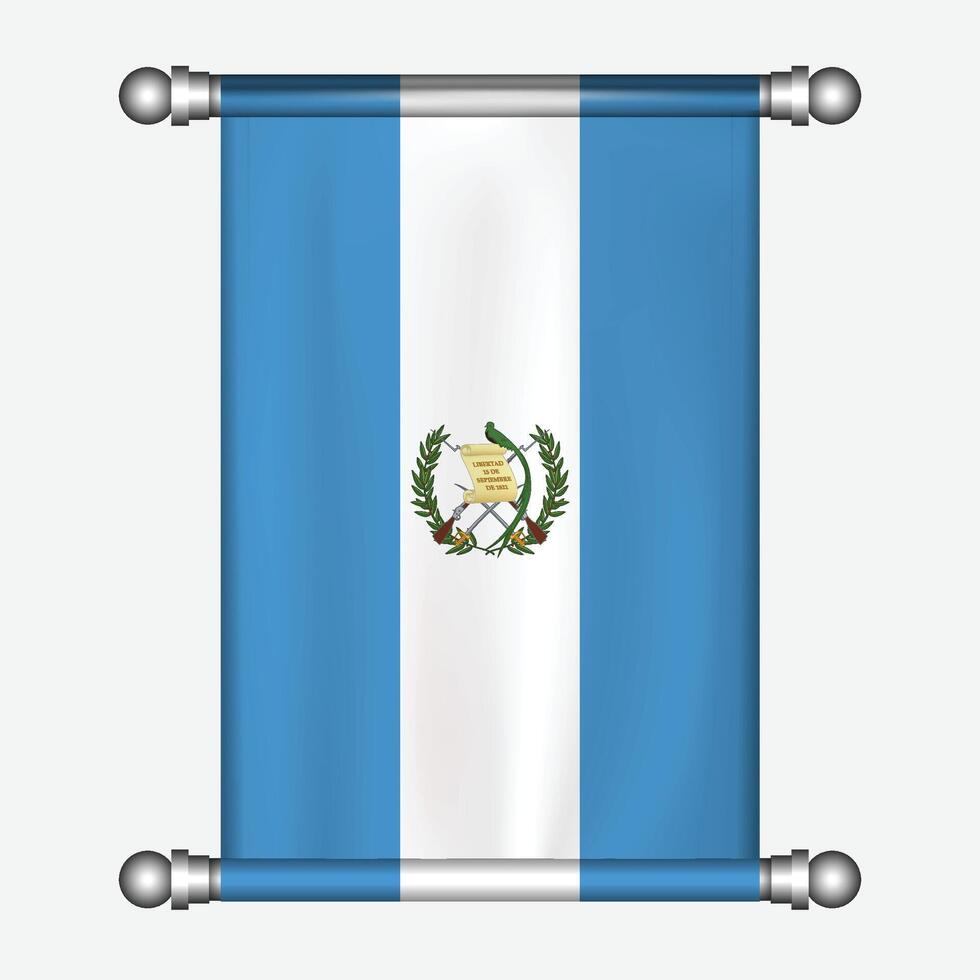 Flag of guatemala illustration vector