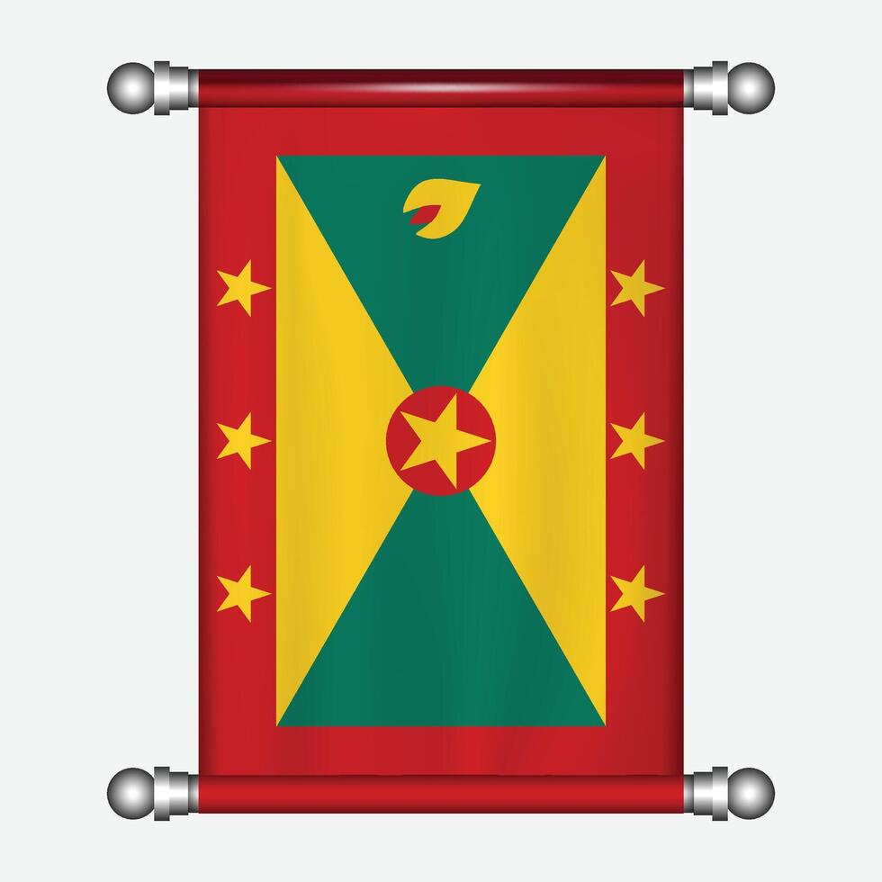 Flag of the dominican republic vector