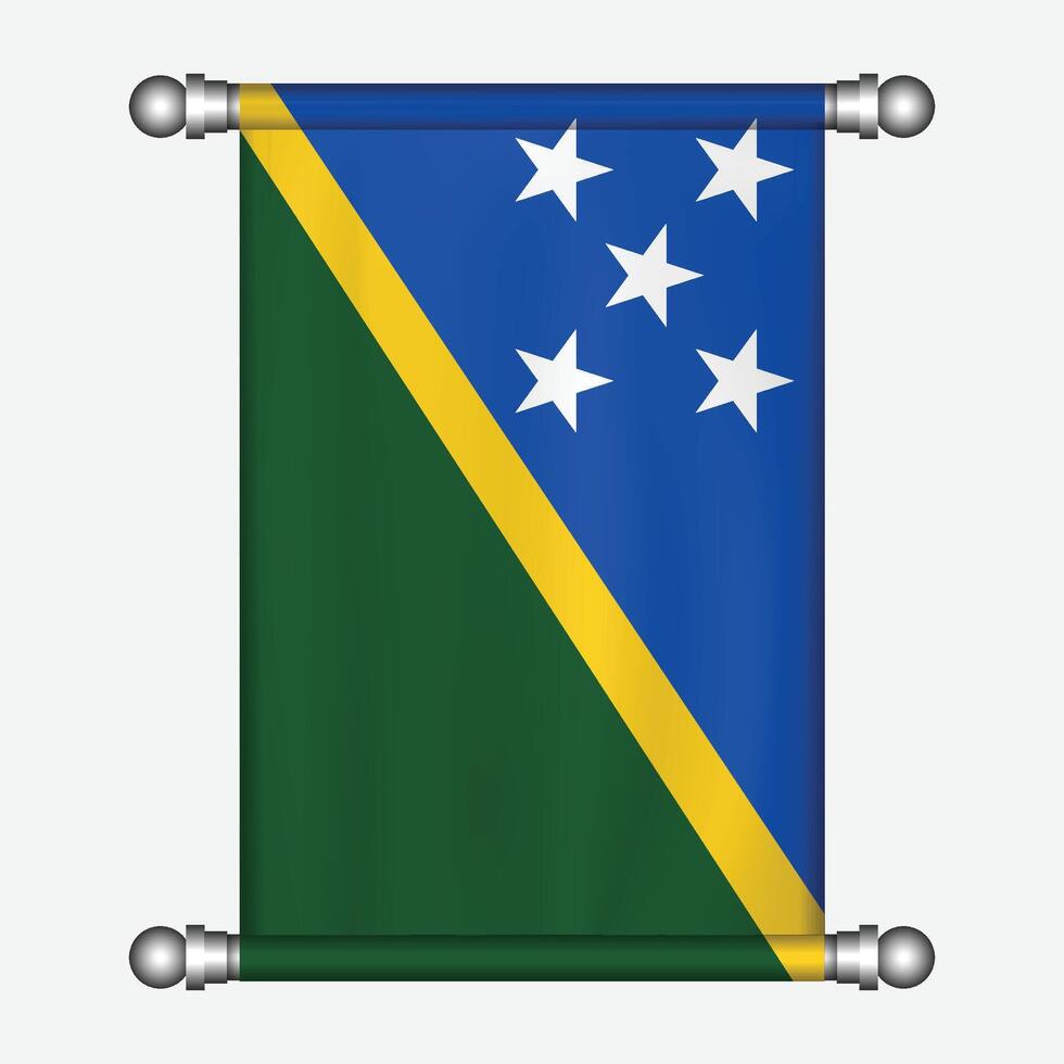 Flag of solomon islands vector