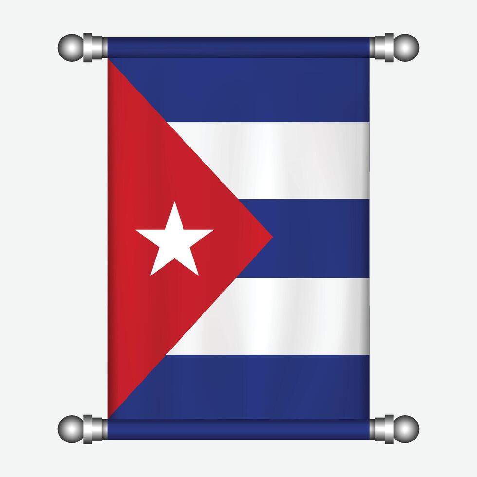 Cuban flag transparent vector