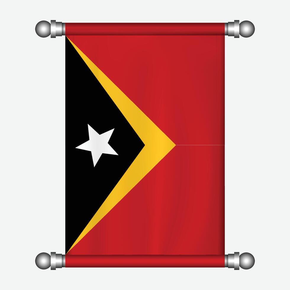 Flag of the republic of timor, and transparent vector