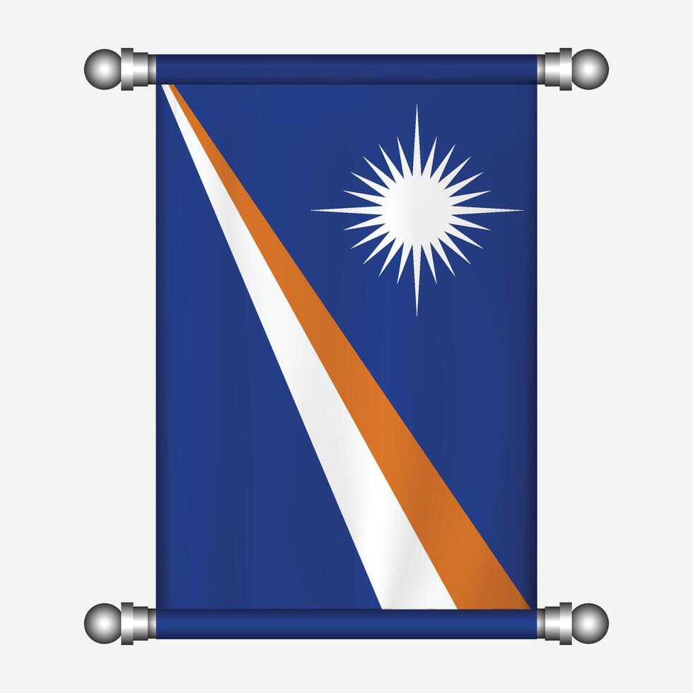 Flag of marshall islands, transparent download vector