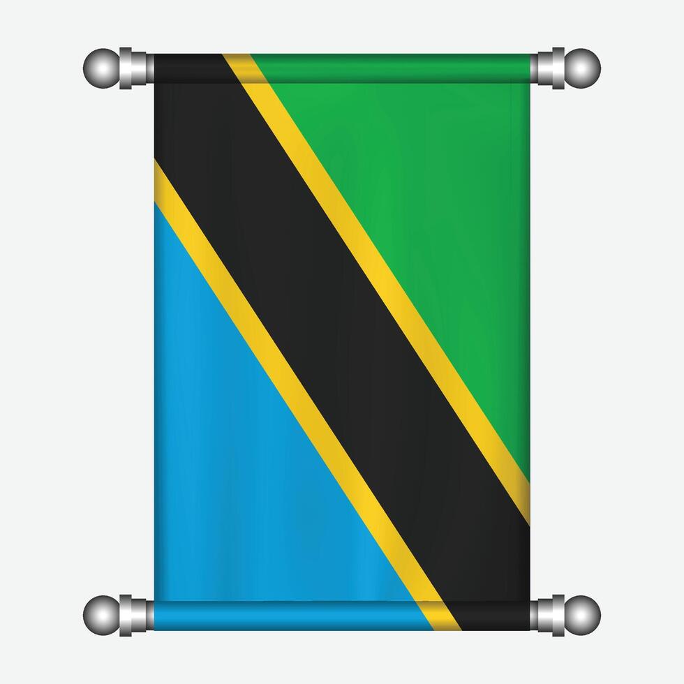Flag of tanzania vector