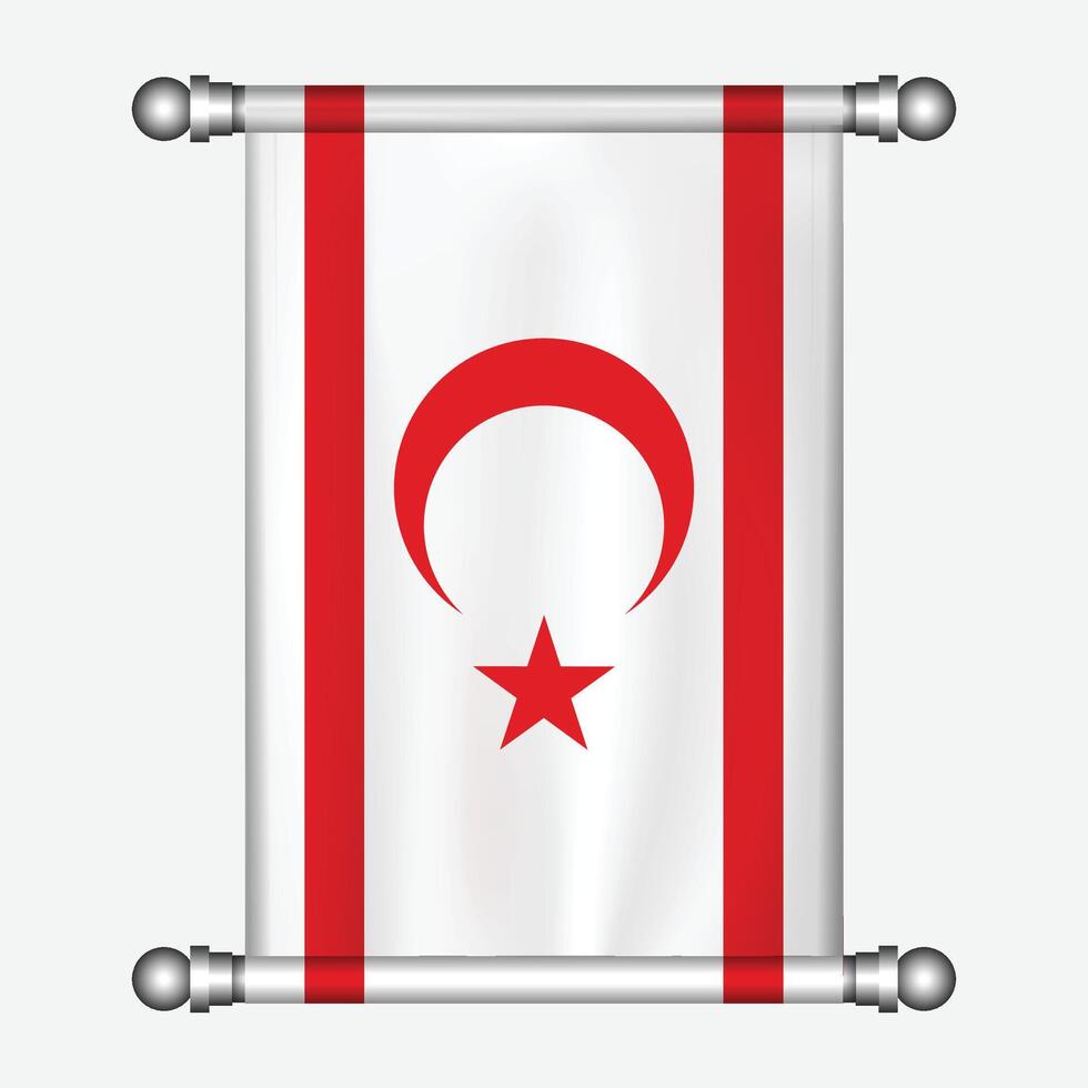 Flag of turkey, illustration vector