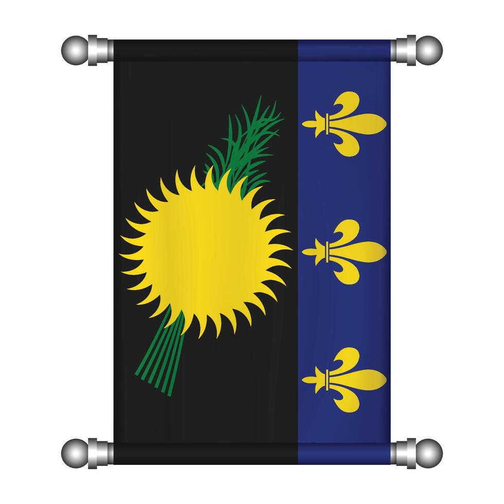 The flag of saint-martin-de-l'arc vector