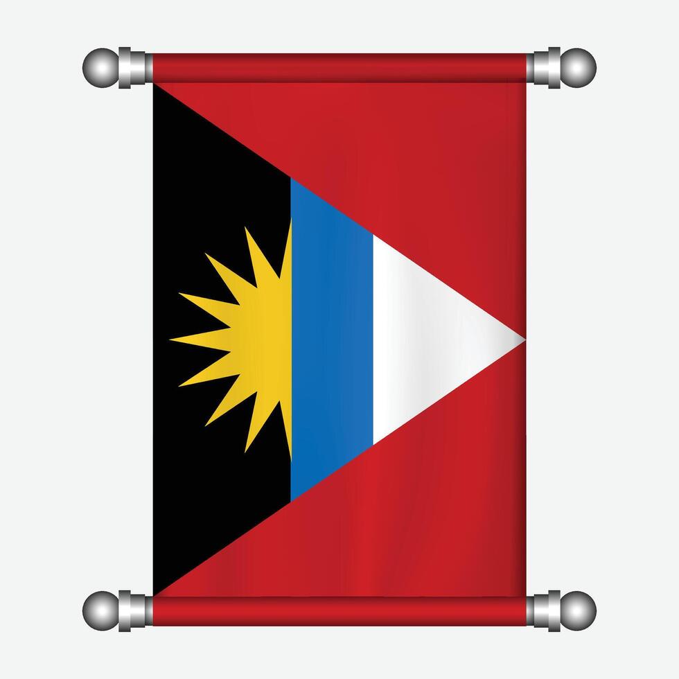 Antigua and barbados flag vector