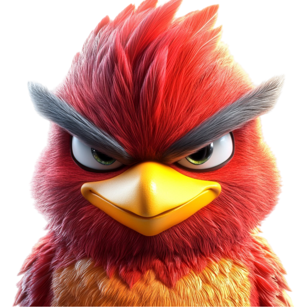 Angry Red Bird Character png