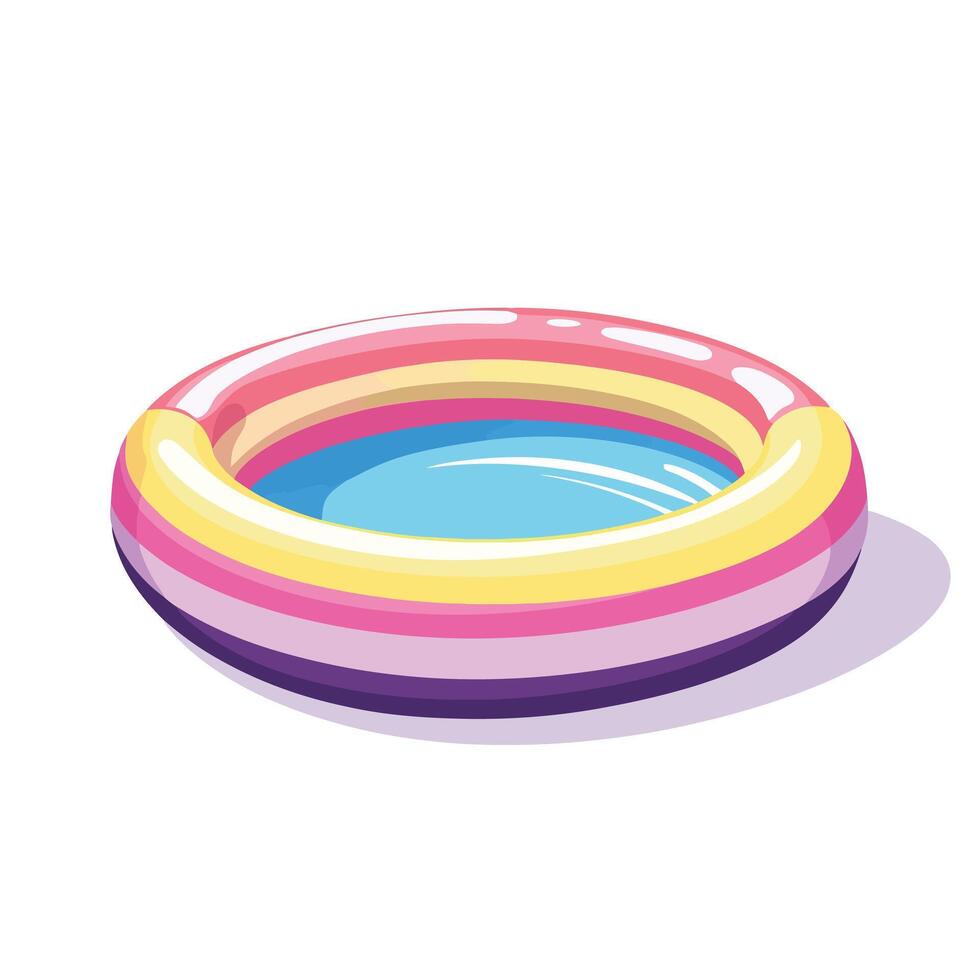 Relaxing Inflatable Pool for Sunny Days vector