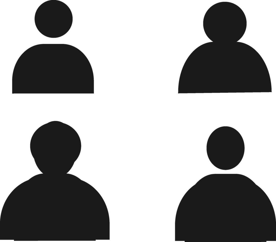 Team illustration art for business profiles for unknown anonymous persons vector
