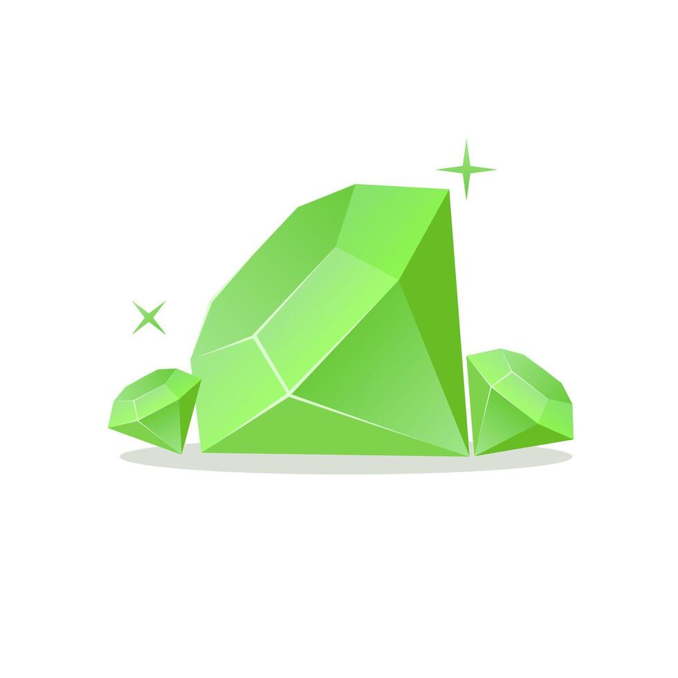 Shiny diamond element. Gem jewellery shape illustration. vector