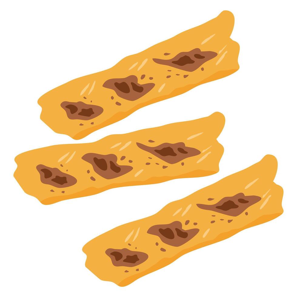 Turon Crispy Filipino Banana Springrolls vector