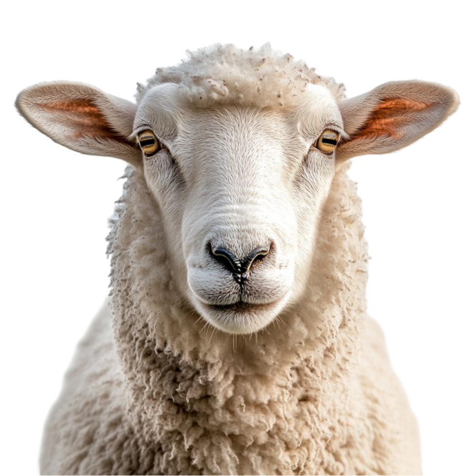 Curious Sheep Close-Up png