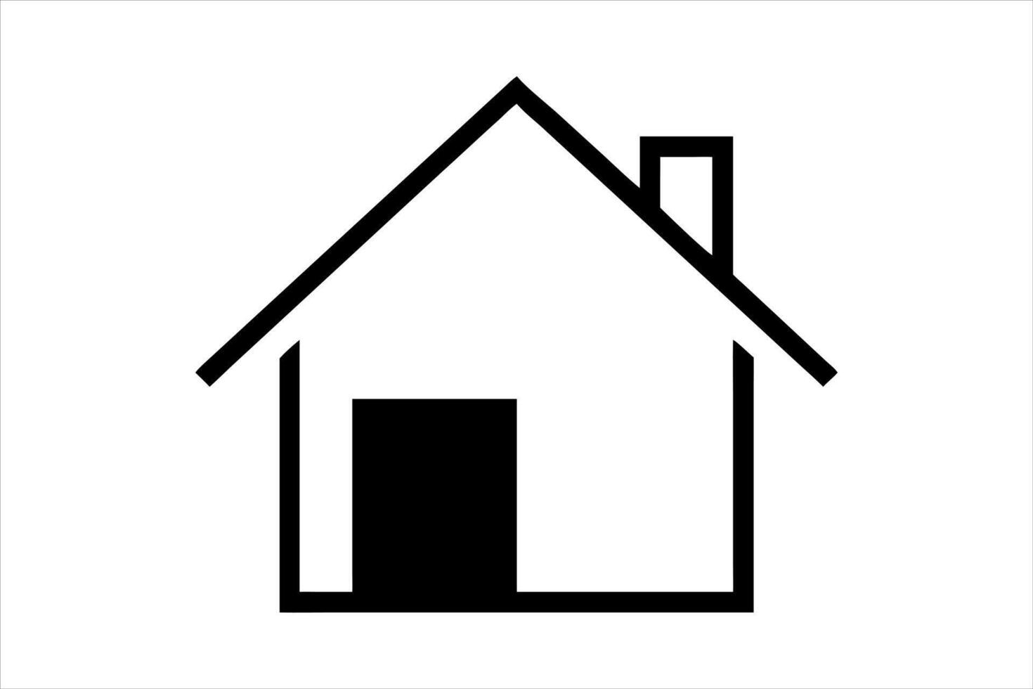 house , house icon logo, home isolated silhouette vector