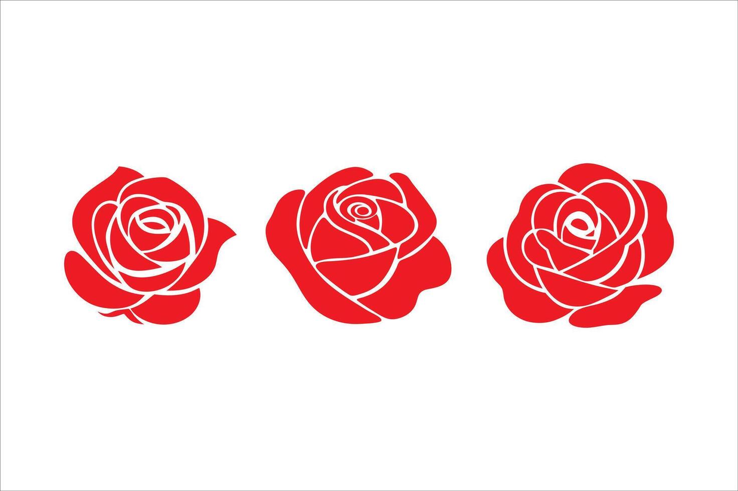 flower , rose simple flower icon art illustration vector