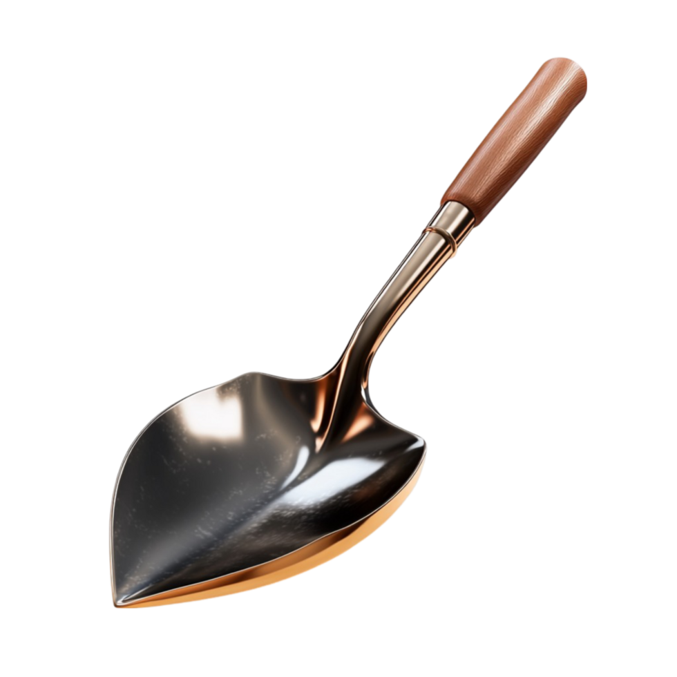 Shovel with Wooden Handle png