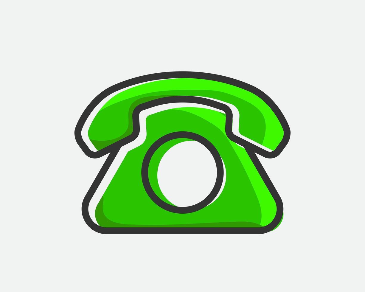 Phone icon illustration. Call center app. Telephone icons trendy flat style. Contact us line silhouette. vector