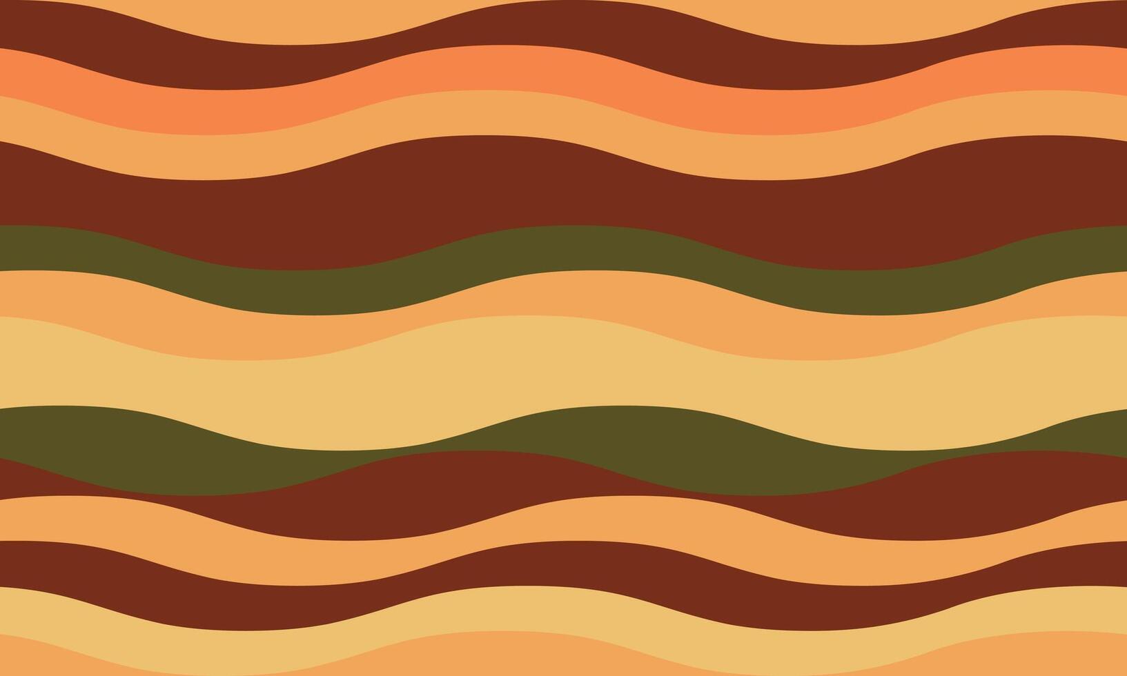 Abstract background with wavy stripes in vibrant colors, creating a rippled, liquid effect. Smooth curves and textured lines add elegance, vitality, and creativity. Ideal for wallpaper or textile. vector