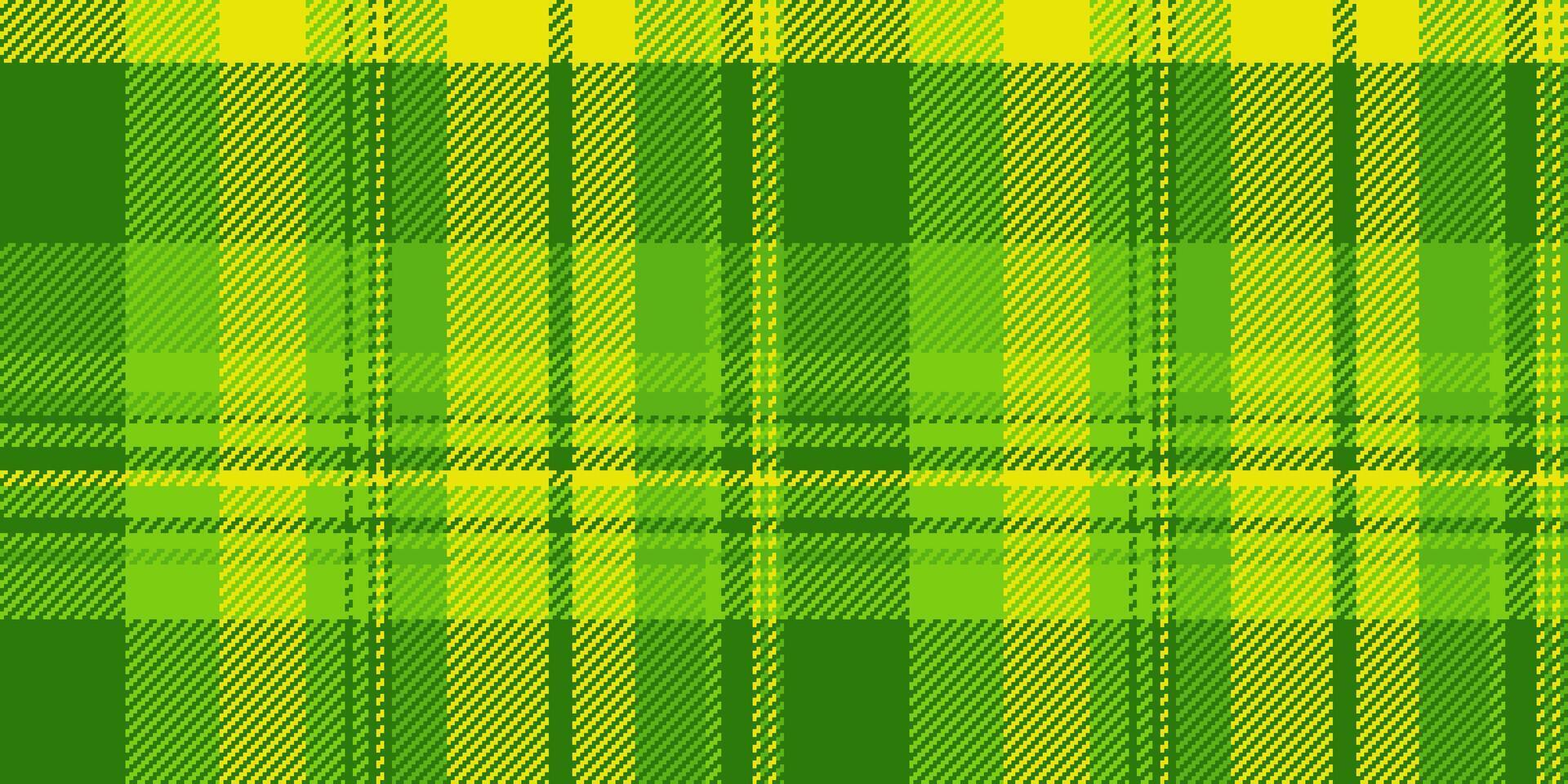 Menswear texture plaid, youth seamless background check. Multicultural textile tartan fabric pattern in green and bright colors. vector