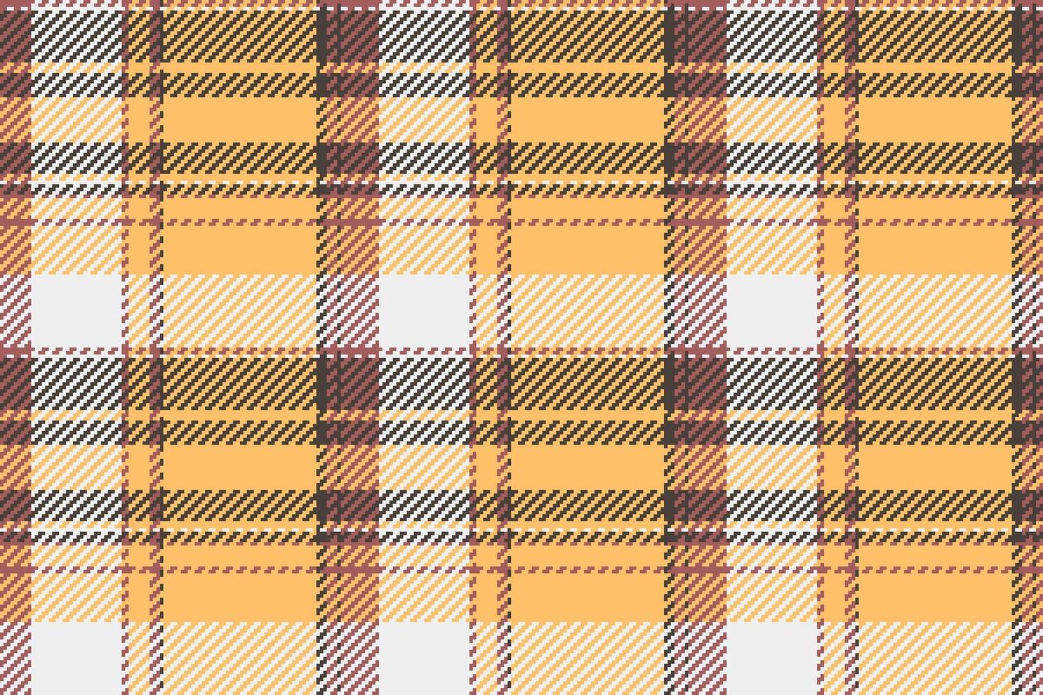 Paper tartan fabric, tracery pattern seamless plaid. Jpg texture textile background check in amber and white colors. vector