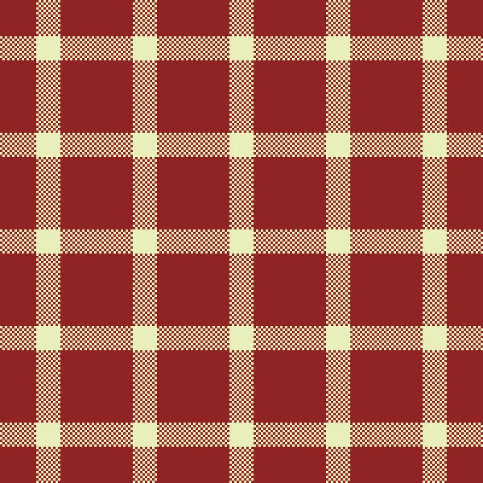 Curtain check seamless , decorate plaid background pattern. Handkerchief textile fabric texture tartan in red and light colors. vector