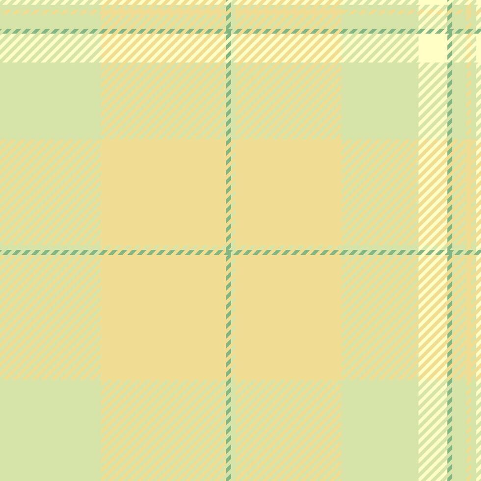 String seamless fabric , korean tartan textile check. Motif texture background pattern plaid in light and yellow colors. vector