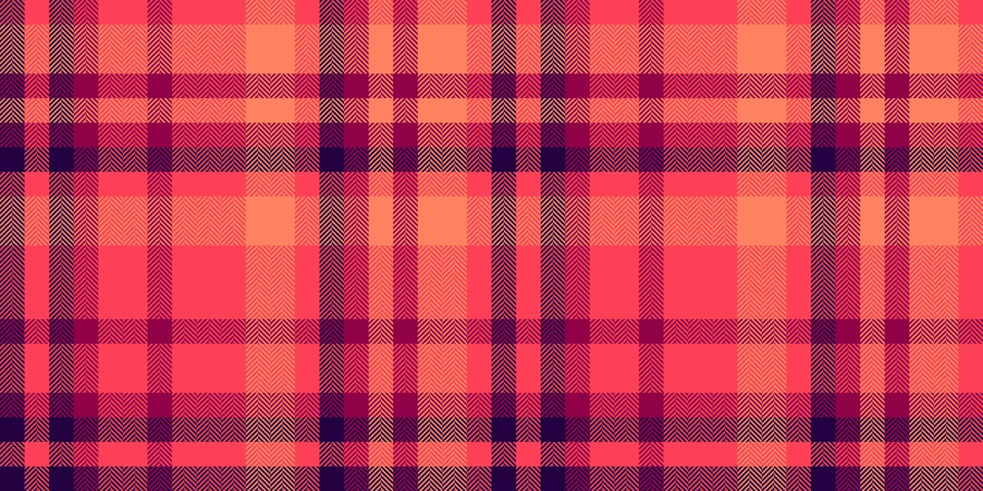 Premium fabric pattern seamless, close up plaid tartan background. Yuletide texture check textile in red and pink colors. vector