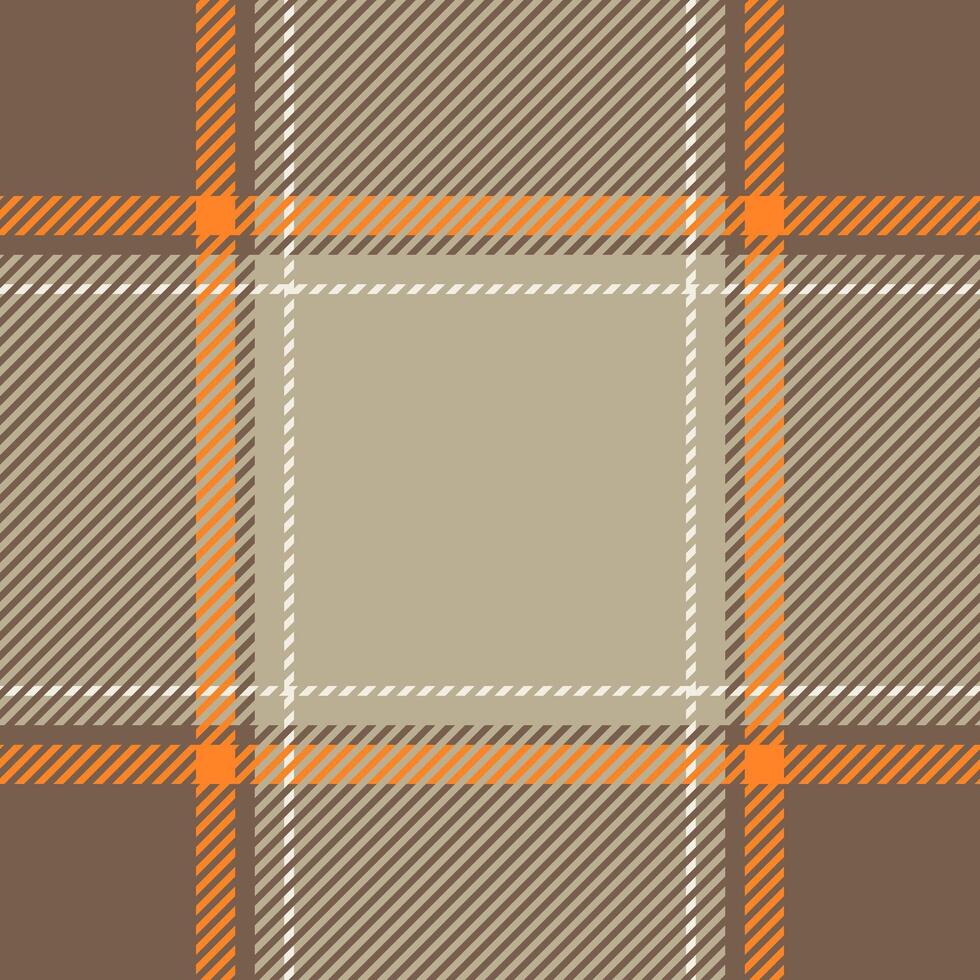 Manufacturing tartan texture , fur check plaid seamless. Collection pattern textile background fabric in orange and pastel colors. vector