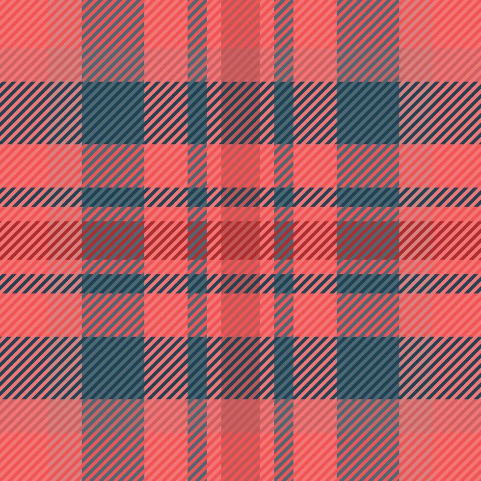 Everyday check tartan, gentleman fabric texture textile. Show pattern background plaid seamless in red and cyan colors. vector