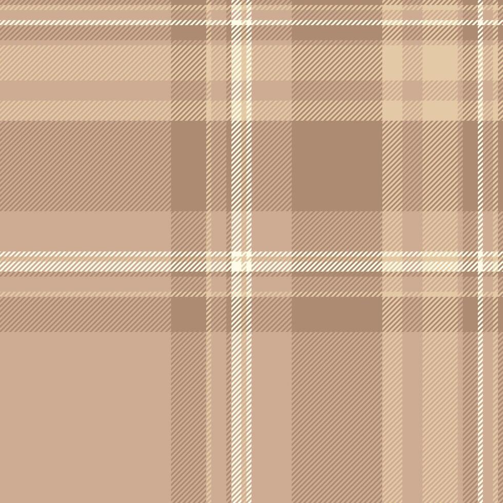 Outside fabric seamless, october tartan texture pattern. Furry background plaid textile check in light and orange colors. vector