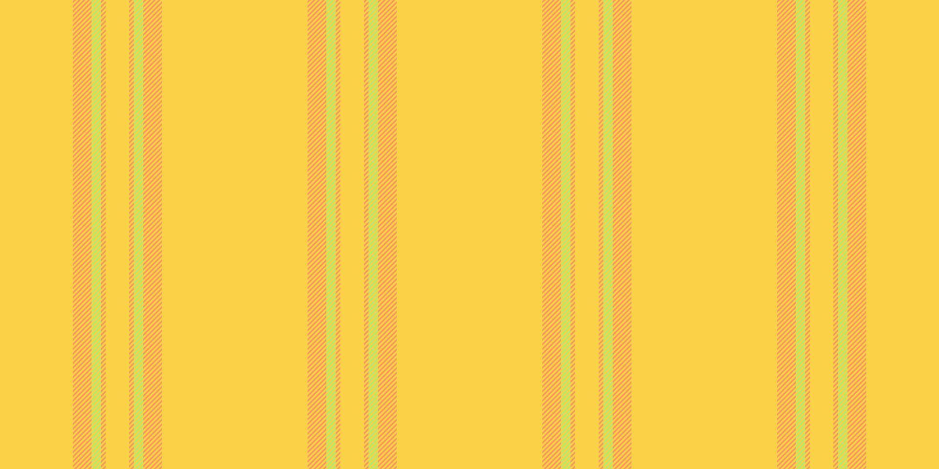 Valentine textile lines, blank texture stripe fabric. Cloth pattern seamless vertical background in yellow and orange colors. vector