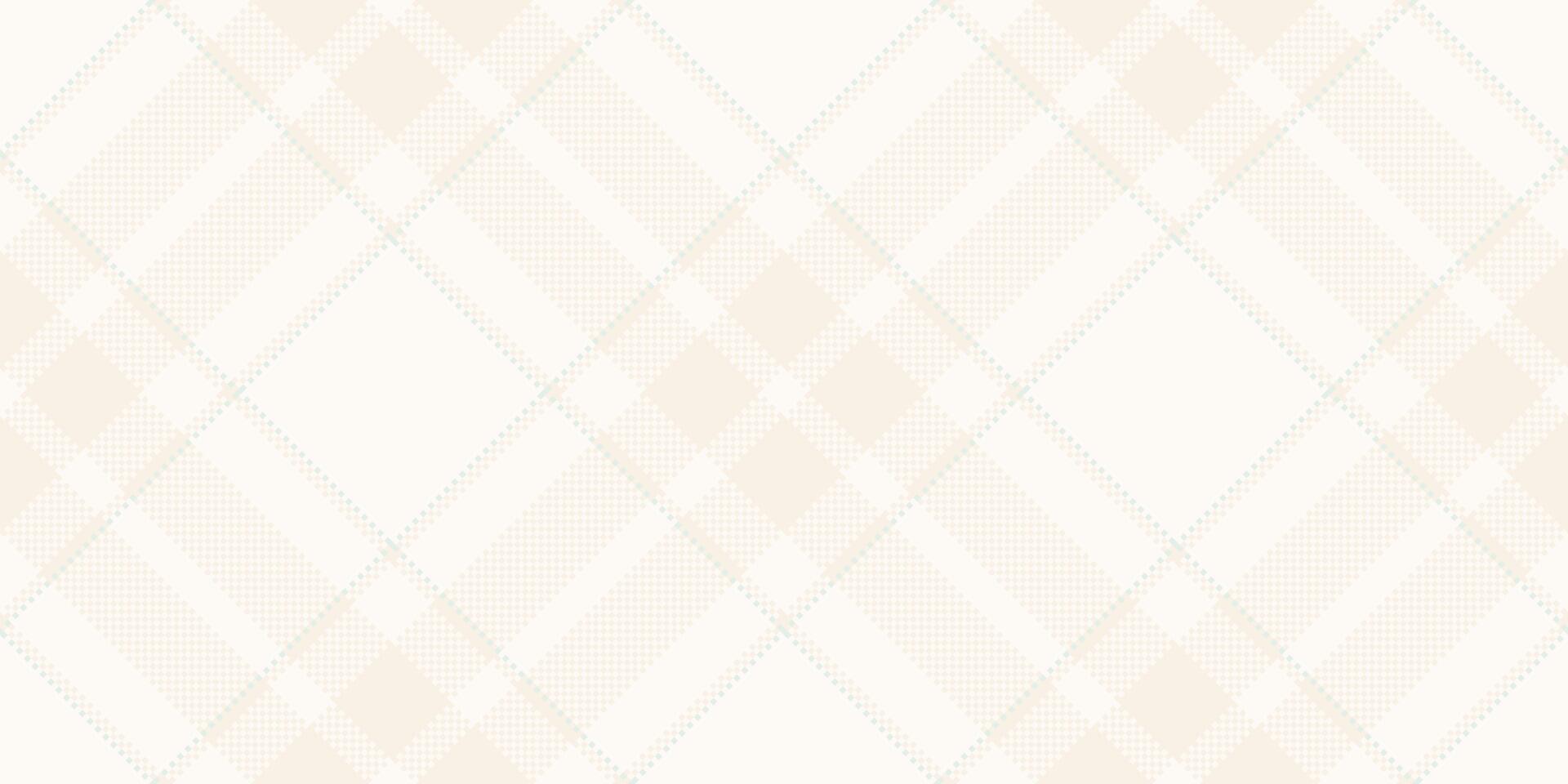 Cover seamless fabric check, everyday plaid tartan . Collage texture pattern background textile in snow and old lace colors. vector
