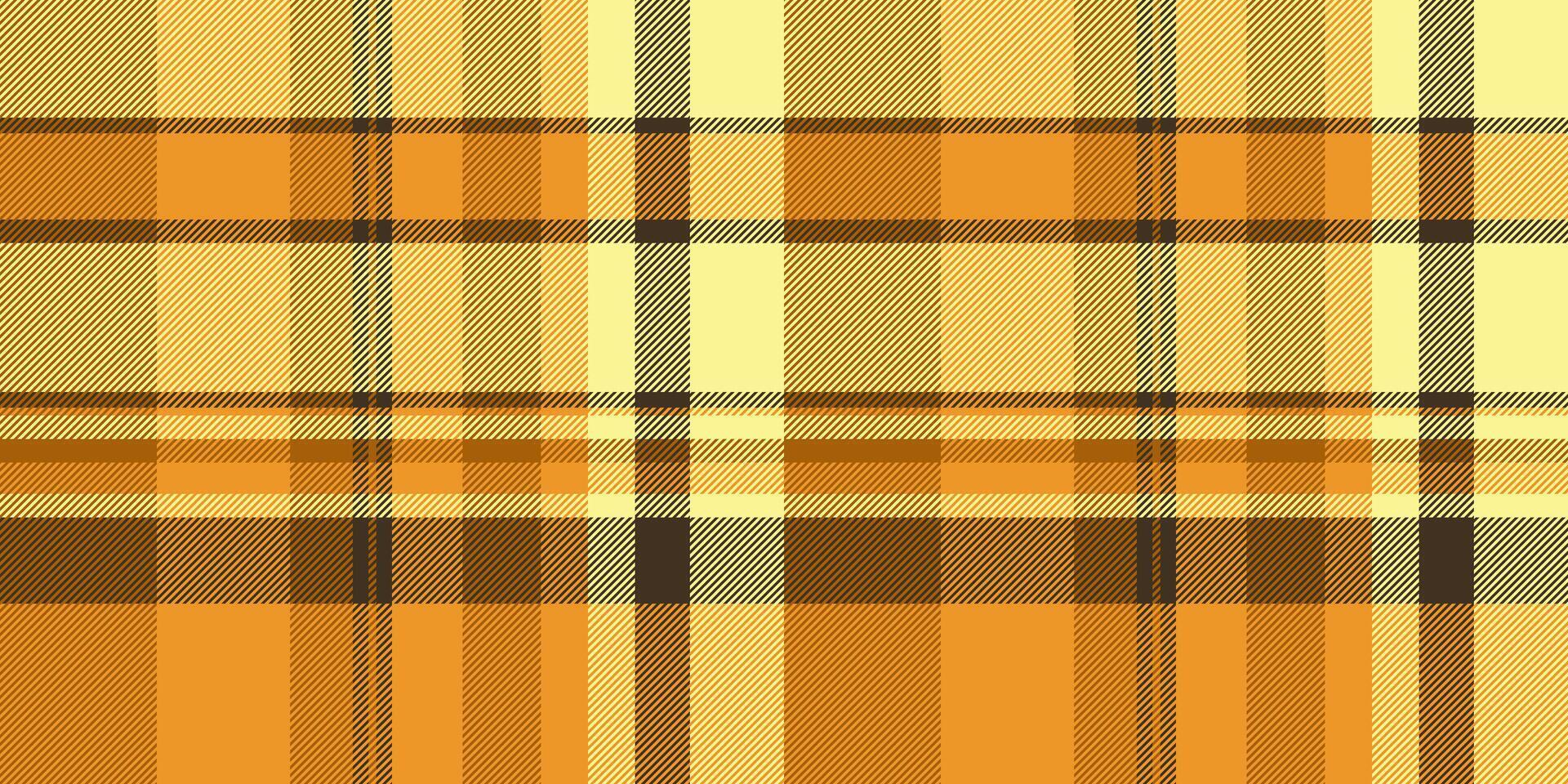 Nyc background texture , blanket plaid fabric seamless. Uniform tartan textile pattern check in orange and yellow colors. vector