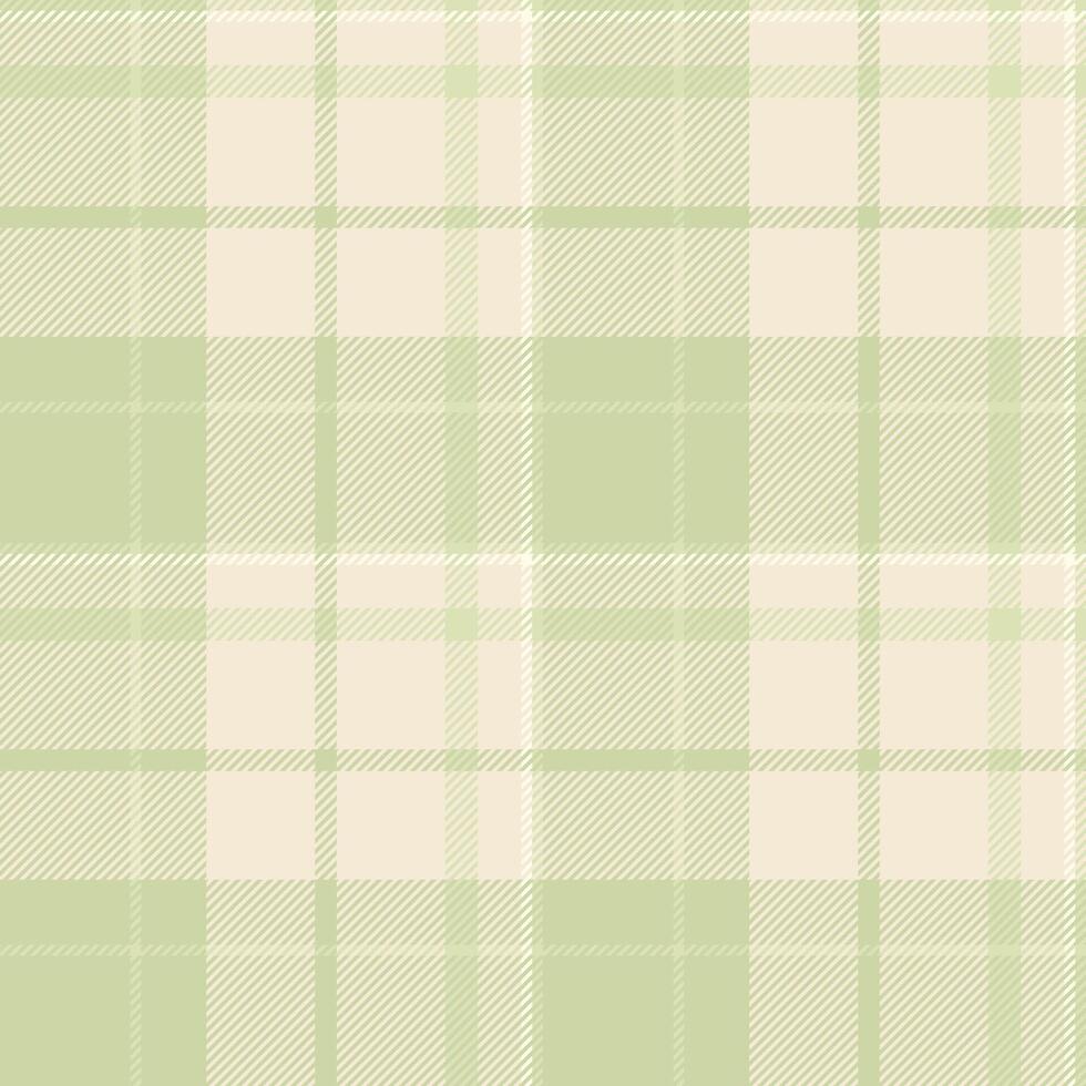 Fashioned check textile, spring tartan pattern plaid. Rough background seamless texture fabric in light color. vector