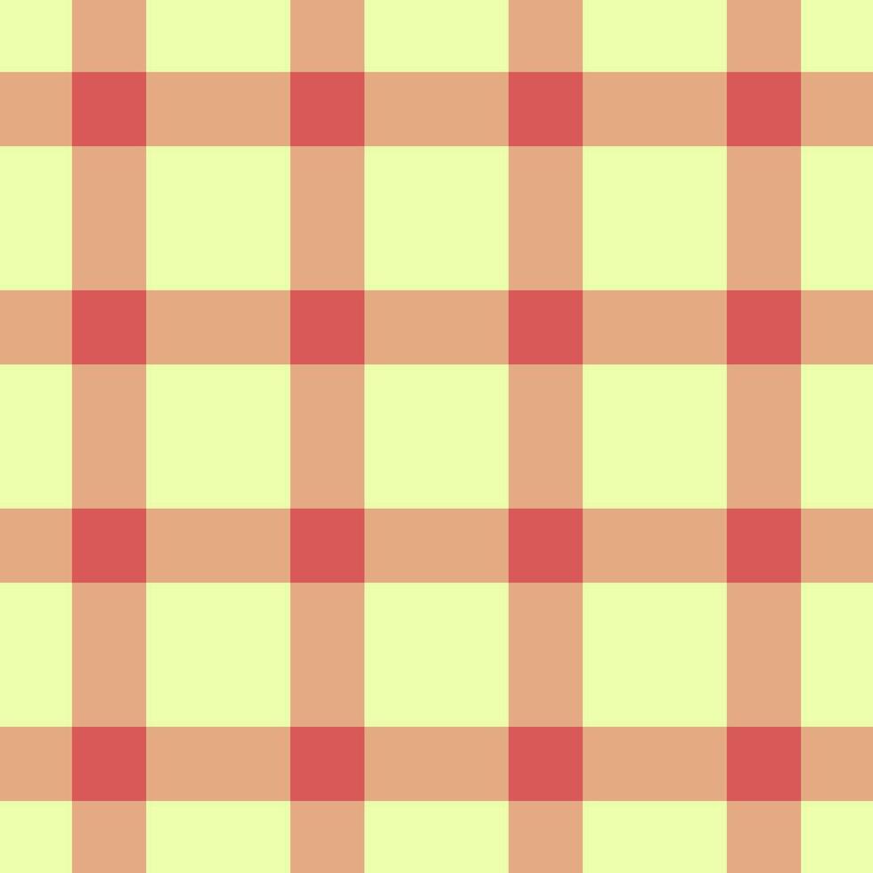 Japan pattern texture, paper plaid background textile. Improvement tartan check fabric seamless in orange and lime colors. vector