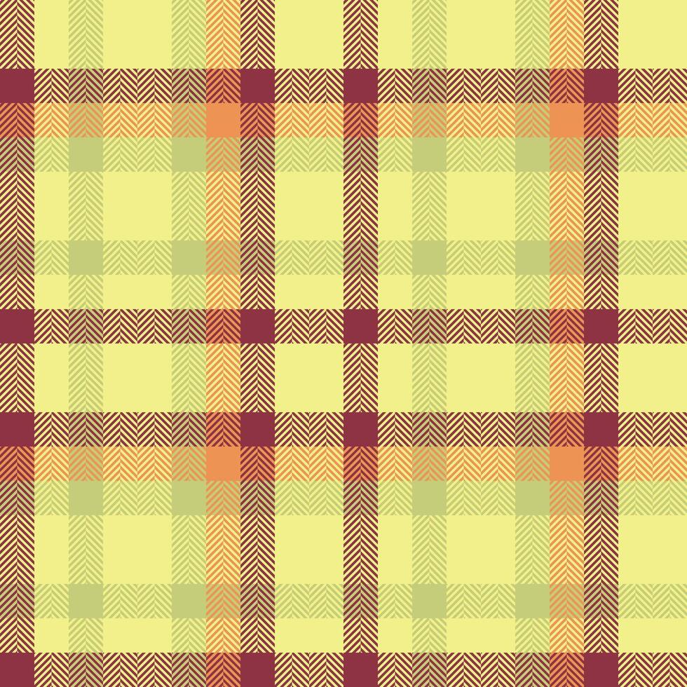 String check pattern background, independence day textile plaid seamless. Checks texture fabric tartan in yellow and red colors. vector