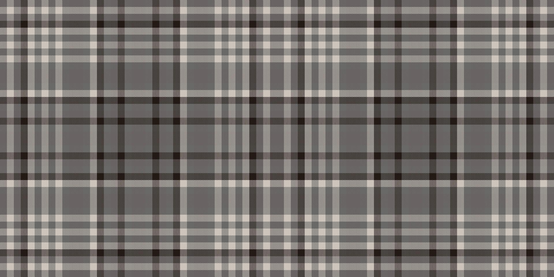 Celtic check texture seamless, primary plaid textile. Gorgeous background pattern tartan fabric in dim gray and grey colors. vector