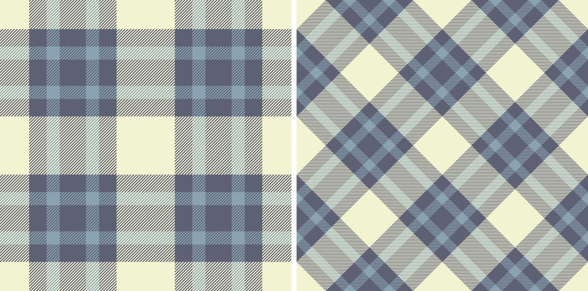 Fabric textile of check pattern tartan with a plaid background seamless texture. Set in earth colors. Striped shirt outfit ideas. vector