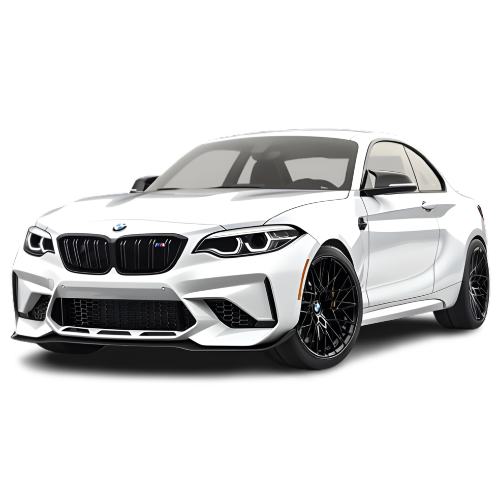 White car on a transparent background png