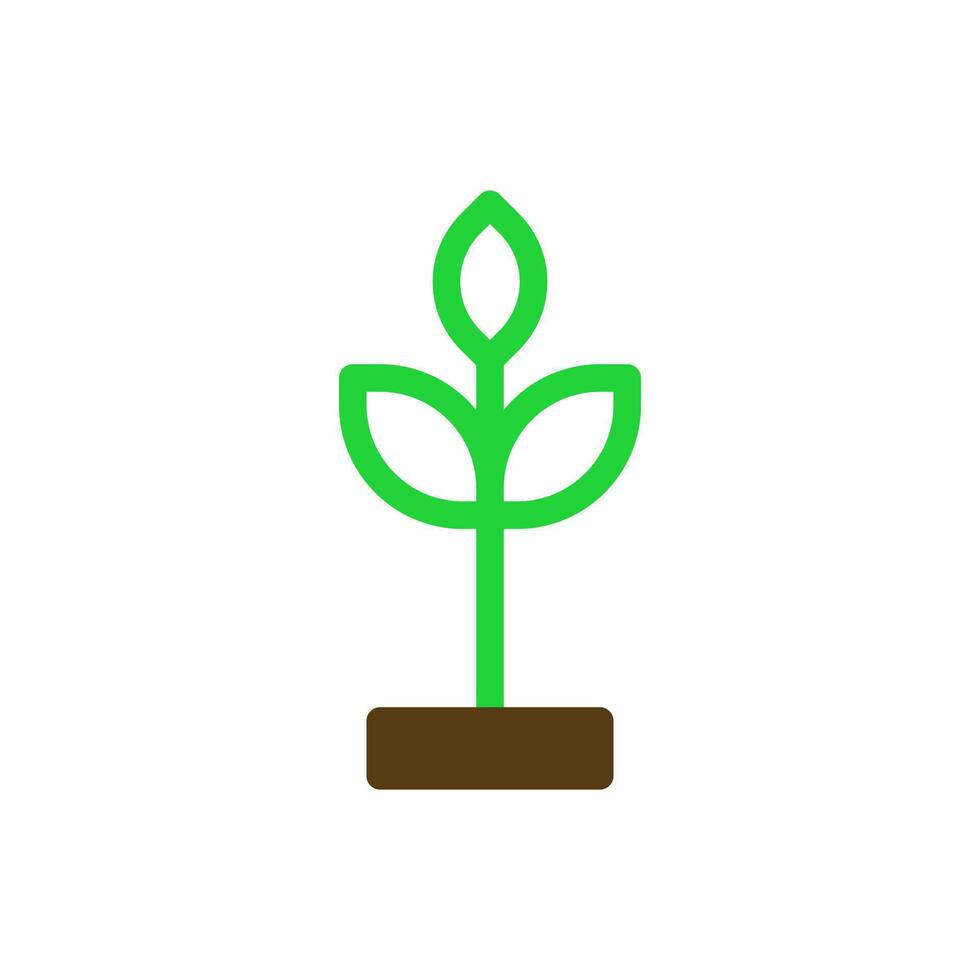 Green plant sprout icon. Concept of growth, ecology, and new life. vector