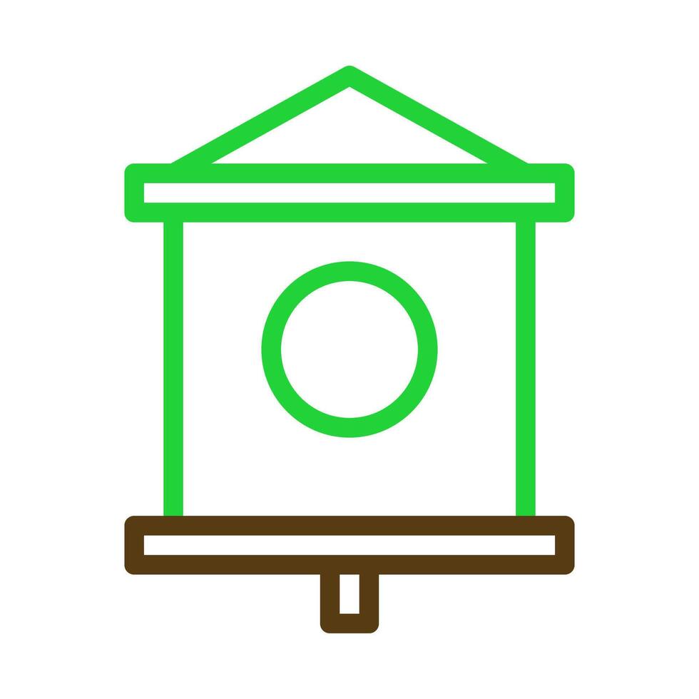 Birdhouse icon, simple outline. Concept of spring, nature, and bird care. vector